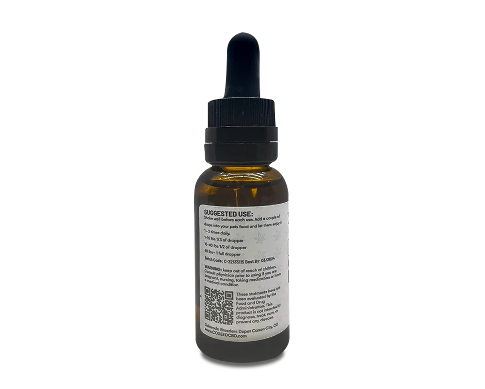 CBD Full Spectrum Pet Tincture – 500MG