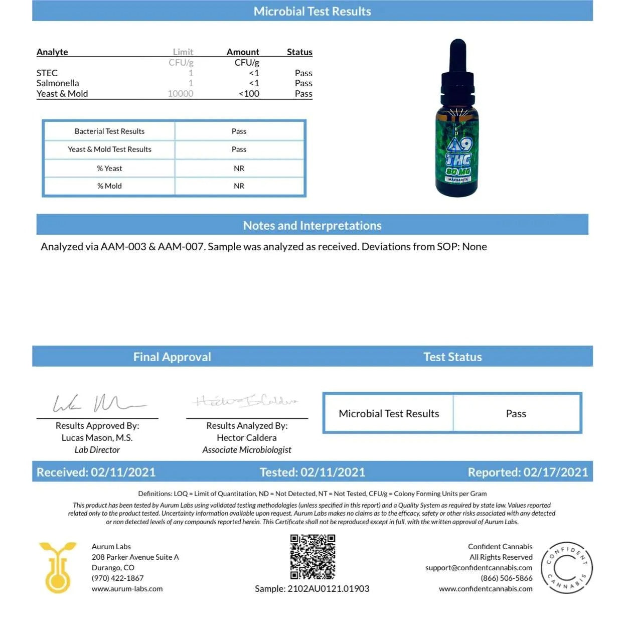 Delta 9 THC Tincture 80mg - Margarita